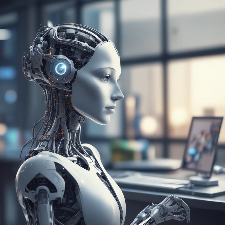 Modern office workspace