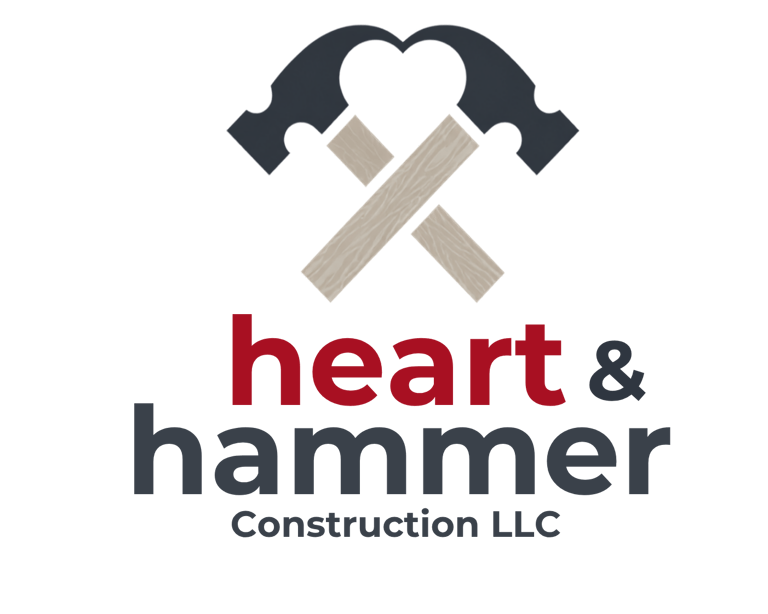 Remodeling, Flooring, Drywall, Framing, Finishes l Built with heart. Backed by skill logo