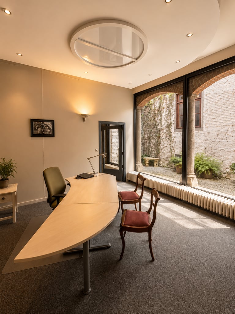 bureau d'accueil espace coworking Villa Theresa Soignies