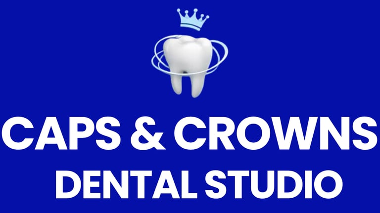 Caps and Crowns Dental Studio logo