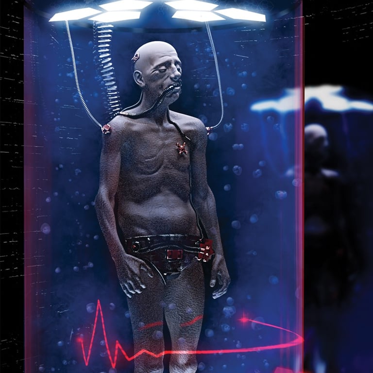 from the near future short story, Creator Switch by Iain Richmond