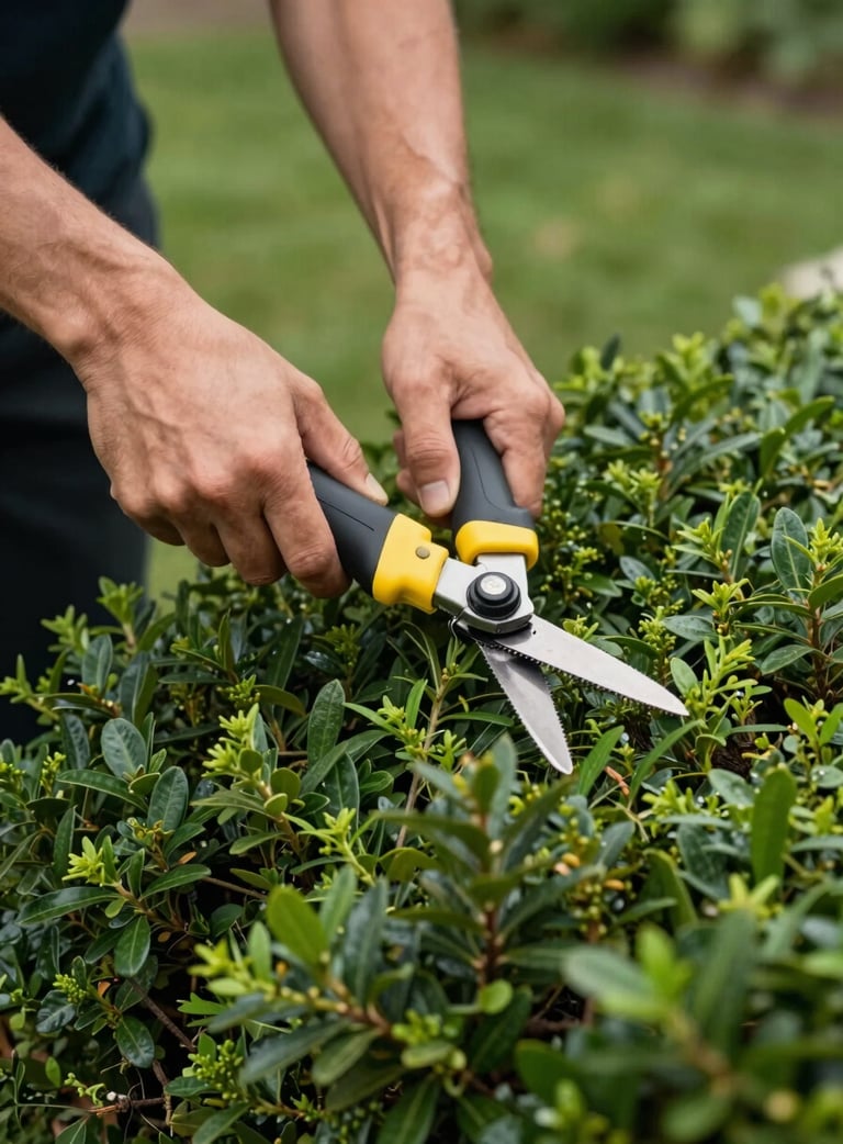 Im looking for a hedge being trimmed