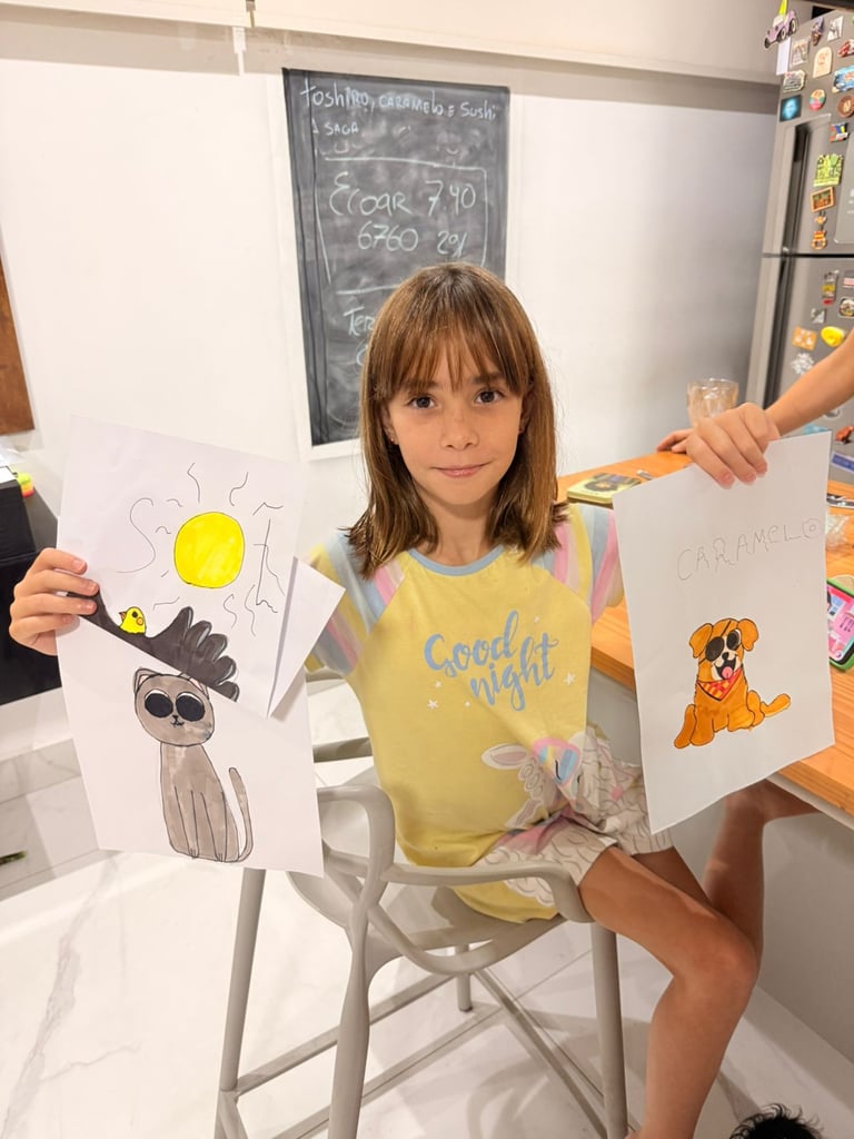 Bella de 9 anos e Ilustradora 
