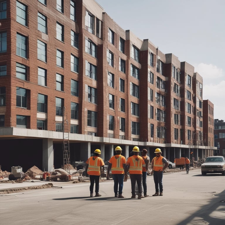 low angle view photography of a gray building