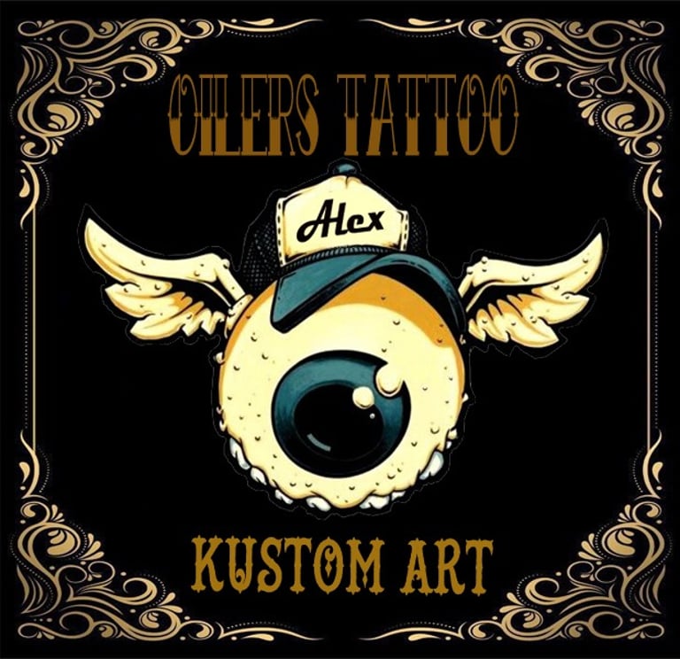 Oilers Tattoo et Kustom art. logo