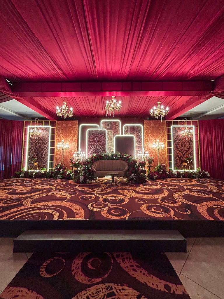Luxury Garden Wedding Décor in Kerala by Thrissur Weddings