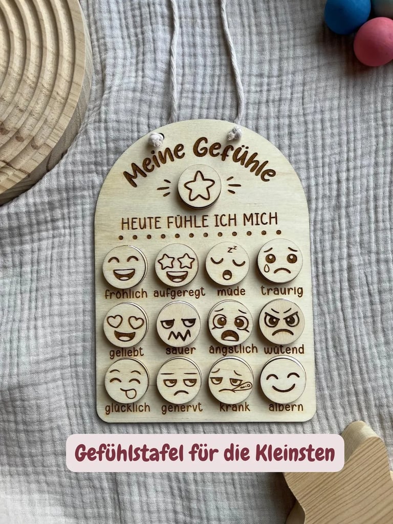 Gefühlstafel für Kinder, besserer Ausdruck von Gefühlen