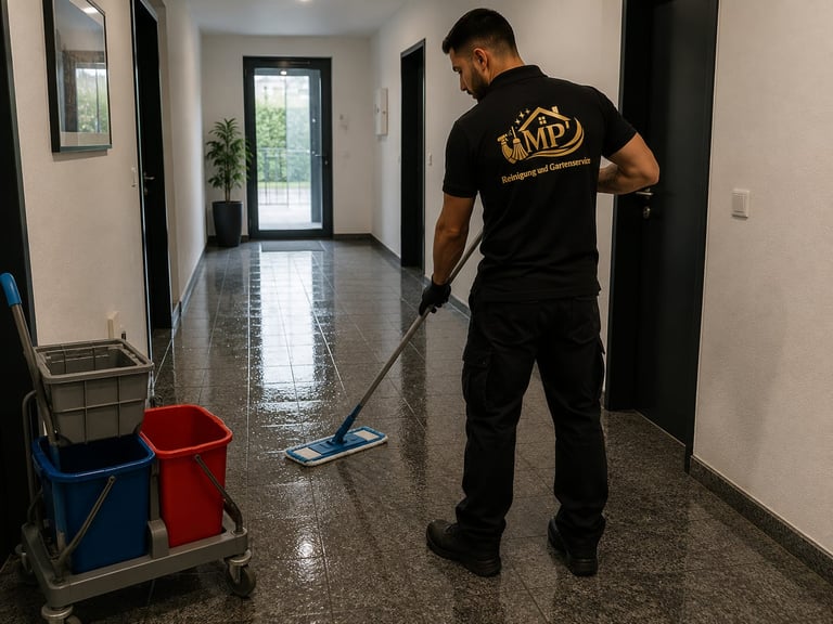 Professionelle Treppenhausreinigung in Singen durch MP Reinigung und Gartenservice