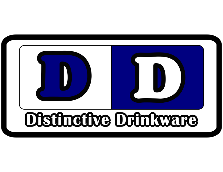 Distinctive drinkware logo