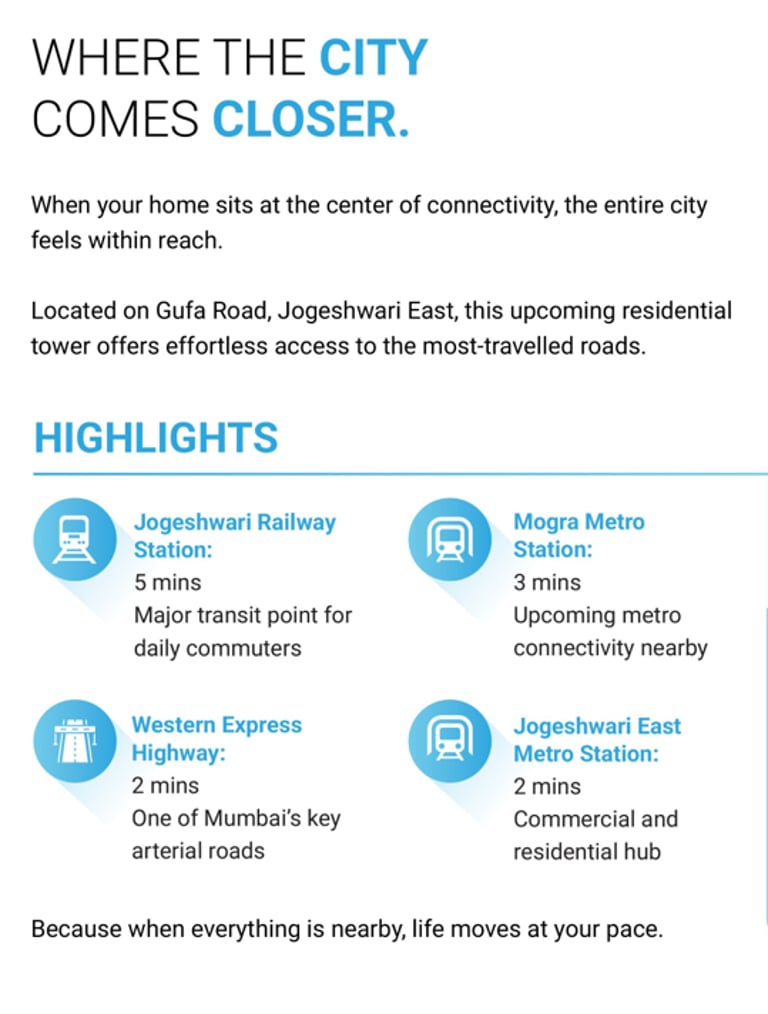 LOCATION STANZ ARIZE JOGESHWARI EAST, STANS BUILDTECH JOGESHWARI EAST, MAHARERA PROJECTS JOGESHWARI EAST