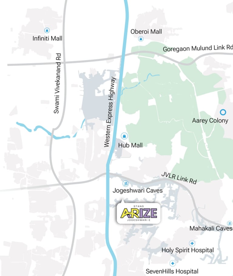 LOCATION STANZ ARIZE JOGESHWARI EAST, STANS BUILDTECH JOGESHWARI EAST, MAHARERA PROJECTS JOGESHWARI EAST