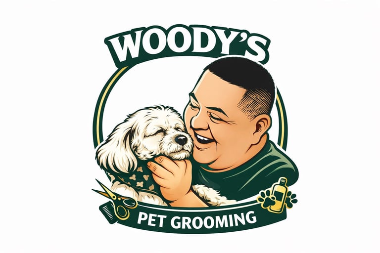 Woody's Pet Grooming logo