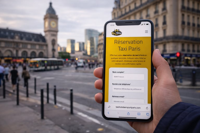 Réservation taxi gare de Lyon Paris en ligne