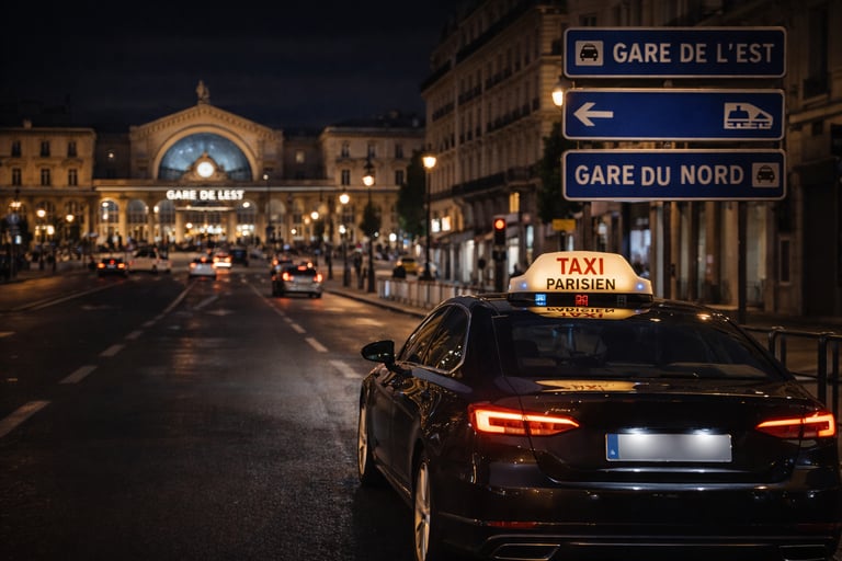 Taxi Paris entre Gare de l’Est et Gare du Nord