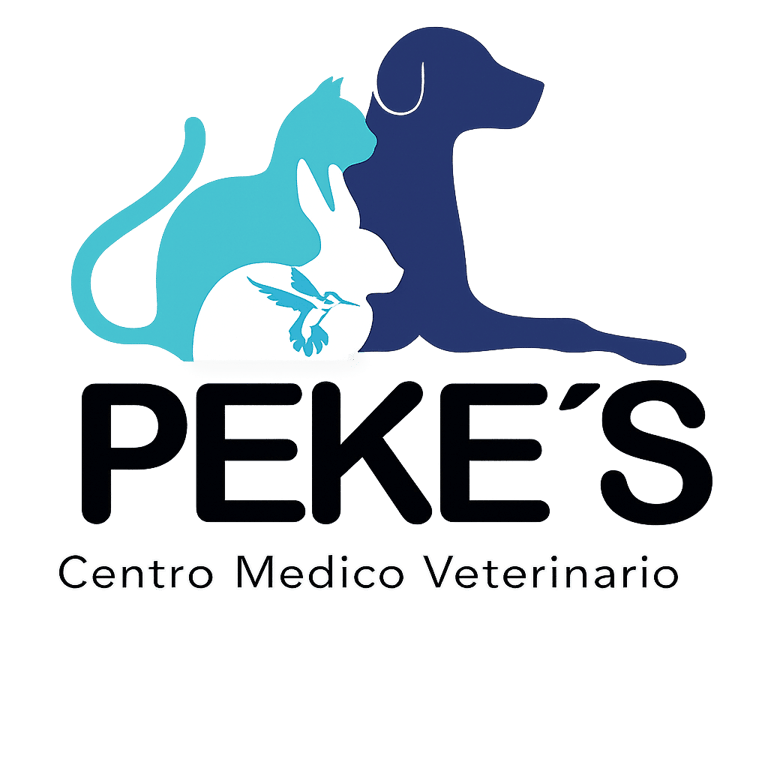 Logo sin fonde de veteriaria pekes en Orizaba Veracruz