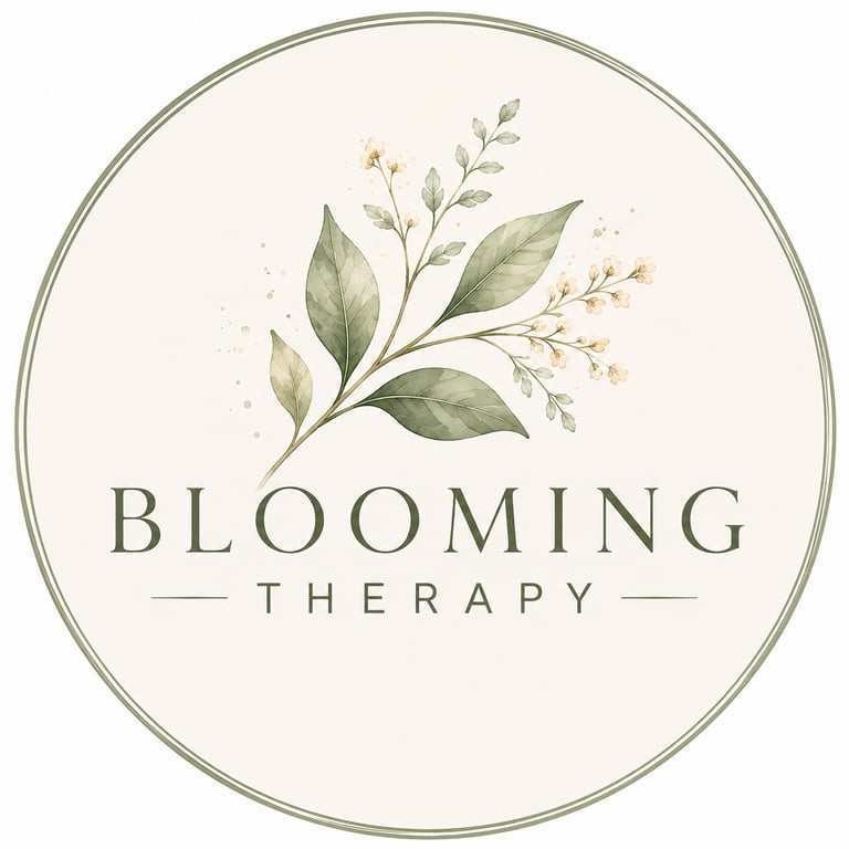 Sara Reynolds Blooming Therapy Online Counselling and Group Support UK  logo