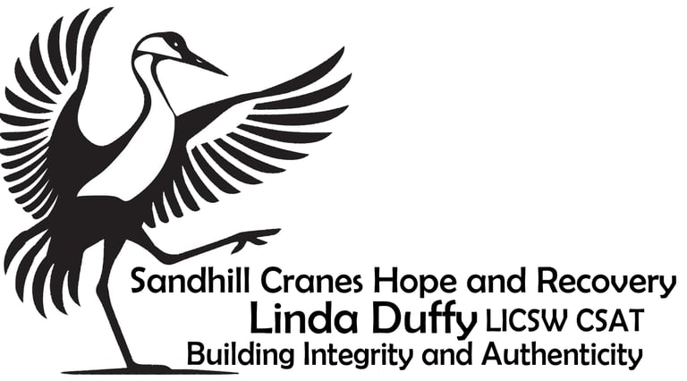 SANDHILL CRANES HOPE AND RECOVERY logo