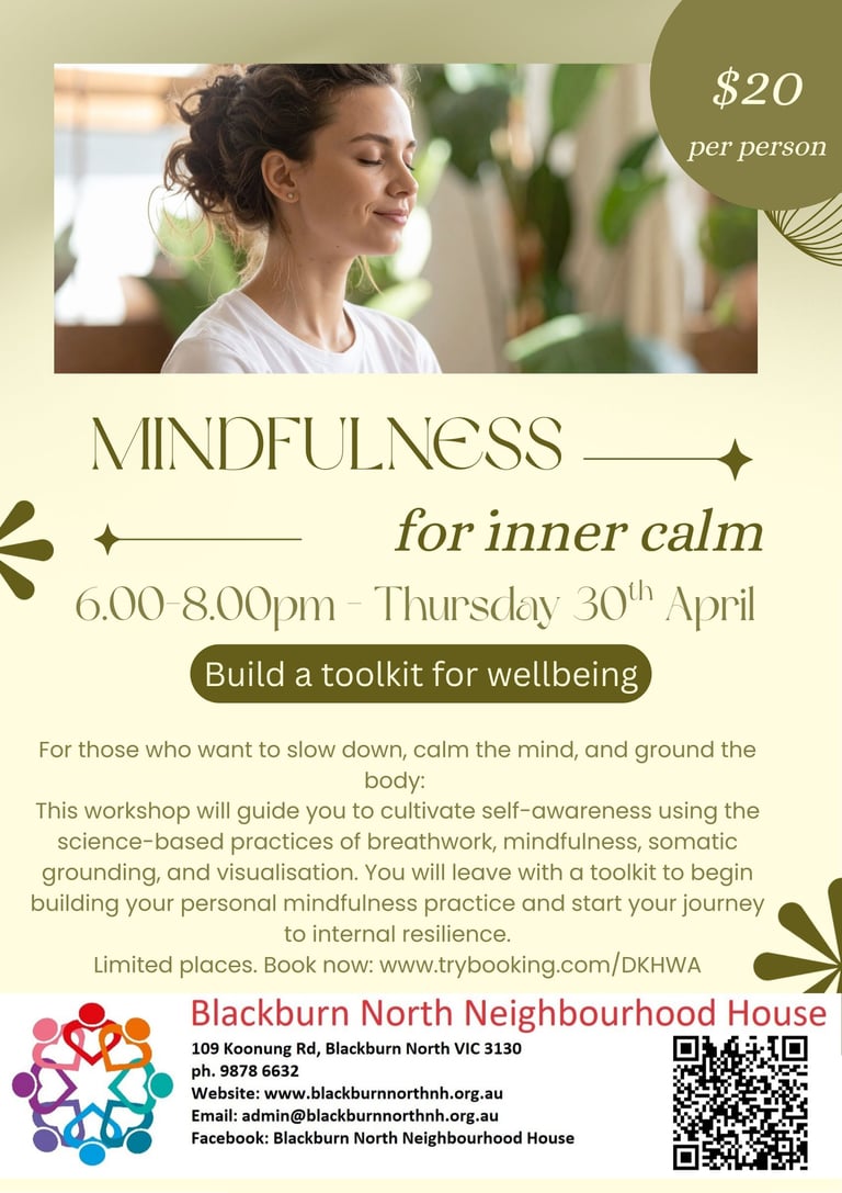 Guts of the Matter Mindfulness for Inner Calm Workshop