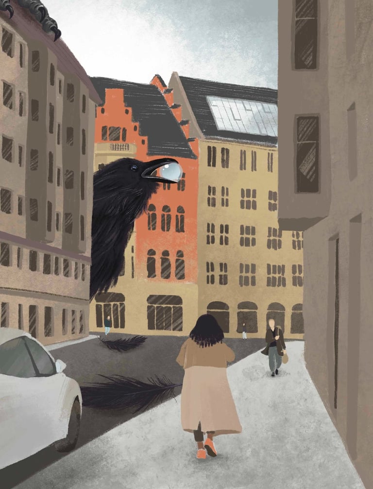 Berlin as a magic reality. Illustration by Seseg 