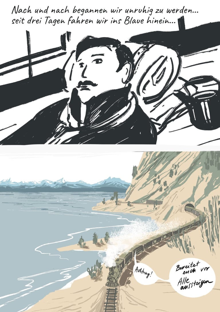 Siberian Chronicles graphic projects by Seseg Illustration. German soldier in WW1