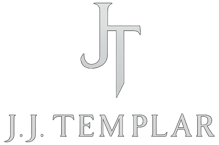 JJ Templar Book Author Thriller Romance Action Spy Military logo