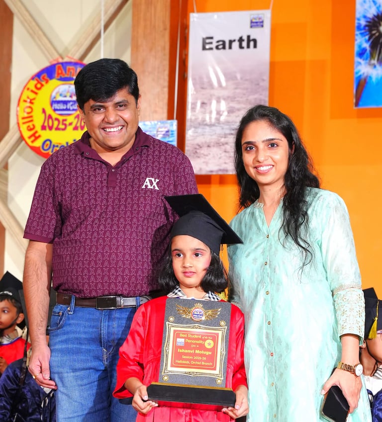 Student of the Year 2025 Personality winner Ishanavi Molugu HelloKids Kondapur Hyderabad