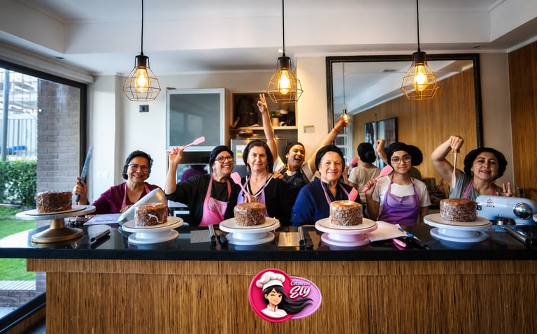 Alumnas taller de decoración presencial Ñuñoa