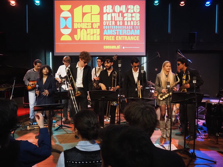 The Festival Band — full rhythm section plus horns