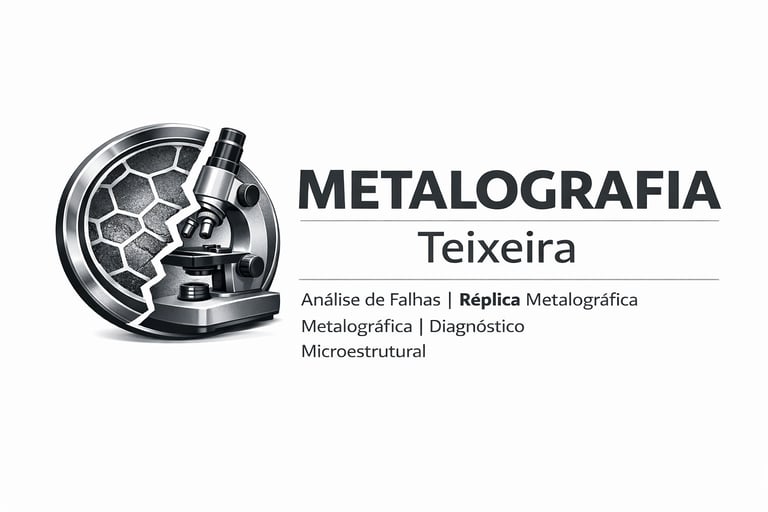 Análise de Falhas Metalúrgicas e Réplica Metalográfica | Metalografia Teixeira logo