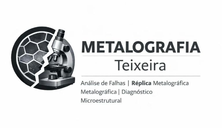 Análise de Falhas Metalúrgicas e Réplica Metalográfica | Metalografia Teixeira logo