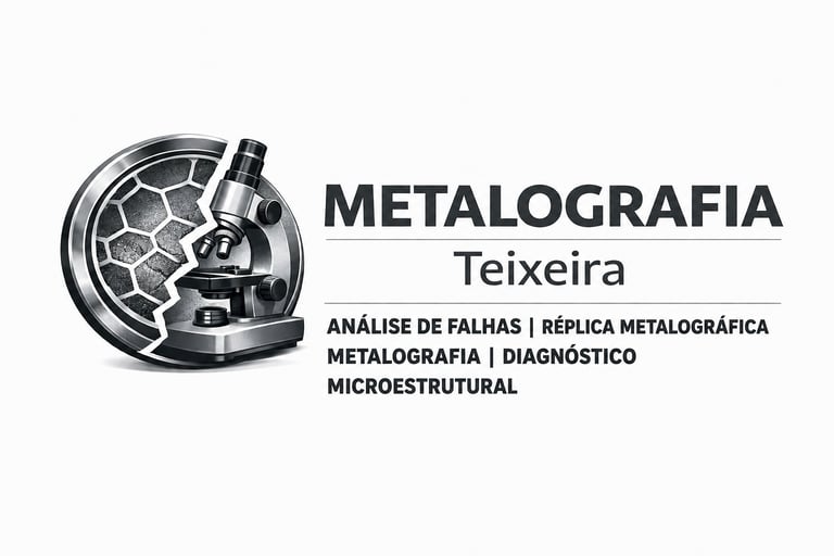 Análise de Falhas Metalúrgicas e Réplica Metalográfica | Metalografia Teixeira logo