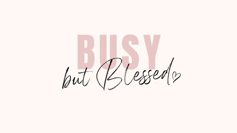 Busy but Blessed logo