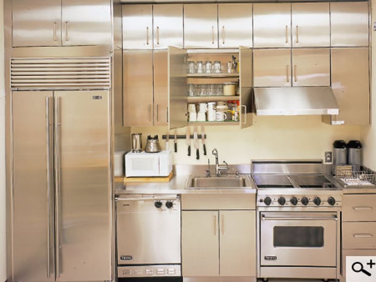 Stainless steel for institutional use.