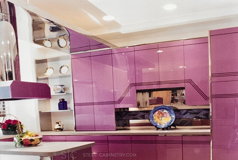 Acrylic and Stainless steel cabinets