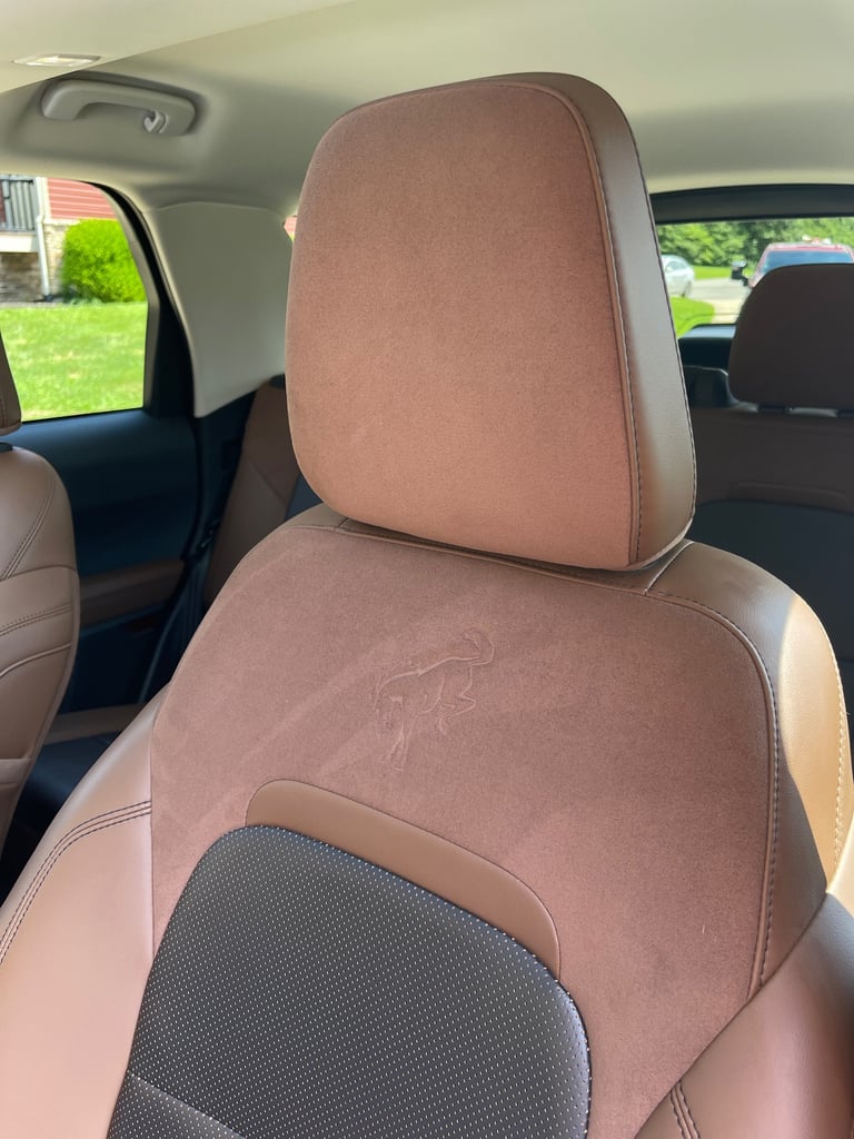 Leather restoration service in Logan Ohio repairing cracked and worn car seats