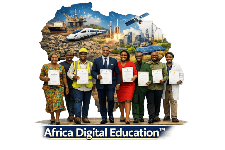 🎓 AFRICA DIGITAL EDUCATION™ – Structuring Africa’s Future Through Digital Education™ logo
