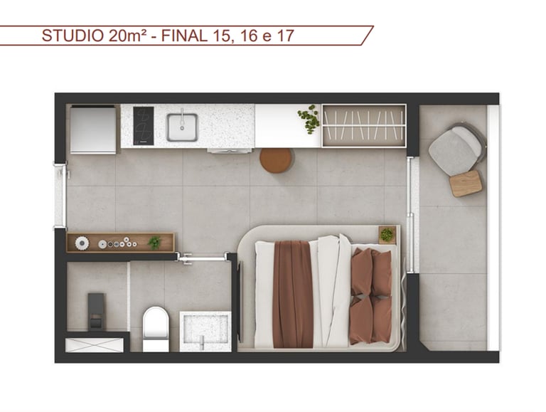 Studio 20m² - proximo a Avenida Paulista