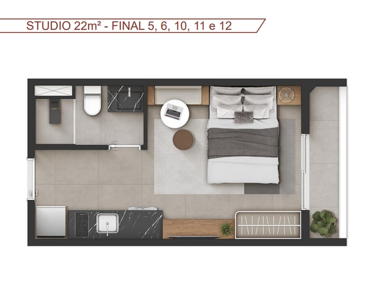 Studio 22m² - na Liberdade