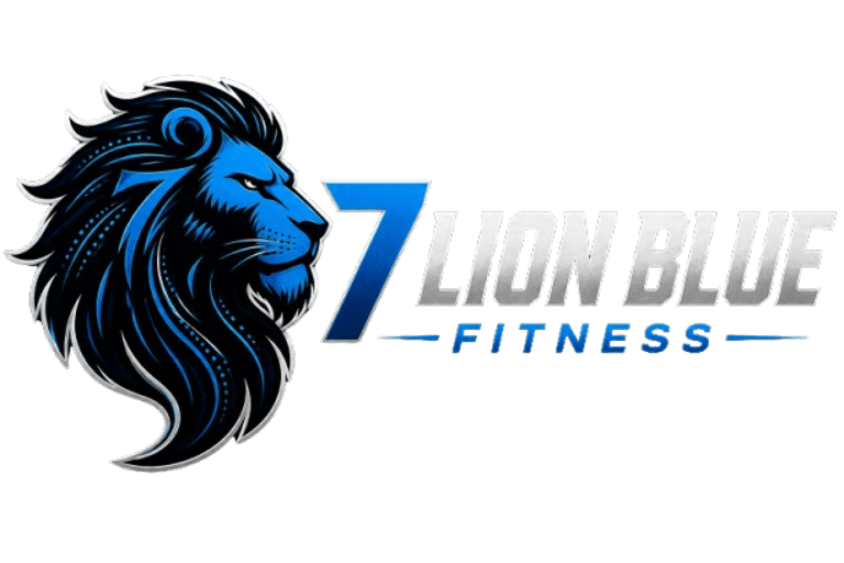 7 Lion Blue Fitness logo