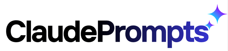 logo claudeprompts black purple