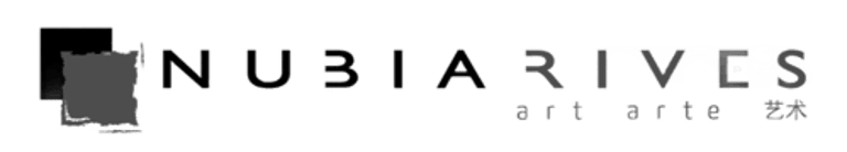 Cuadros abstractos de la artista Nubia Rives logo