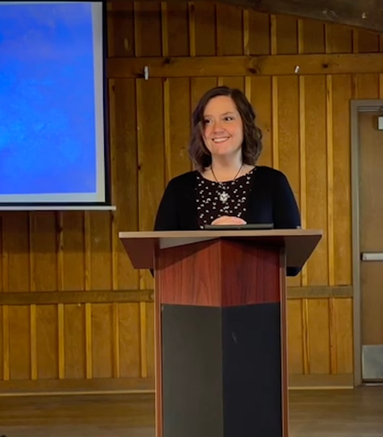 Cynthia Paulsen teaching a visualization workshop