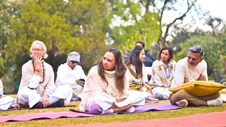 Ancestral huachuma ceremony in an Andean spiritual retreat