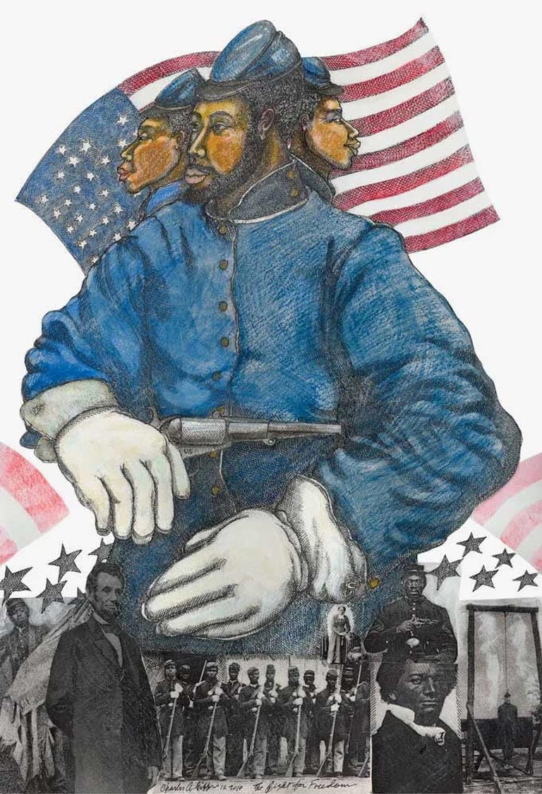 Gallery of Lovely Things: Charles Bibbs painting name Fight for Freedom