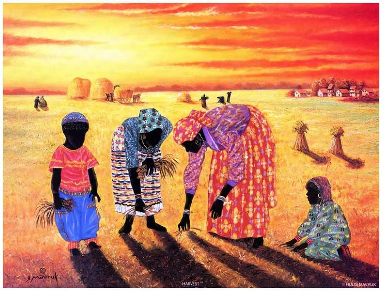 Gallery of Lovely Things: Hulis Mavruk painting name Harvest