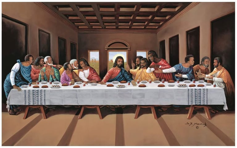 Gallery of Lovely Things: Hulis Mavruk painting name The Last Supper