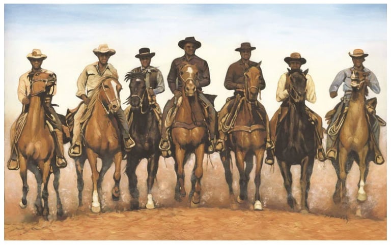 Gallery of Lovely Things: Hulis Mavruk painting name Tough Riders