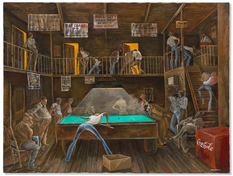 Gallery of Lovely Things: Enrie Barnes painting name Untitled