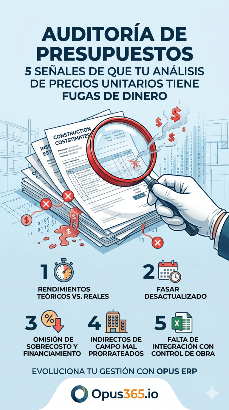 Auditoria de Presupuestos para el control de obra