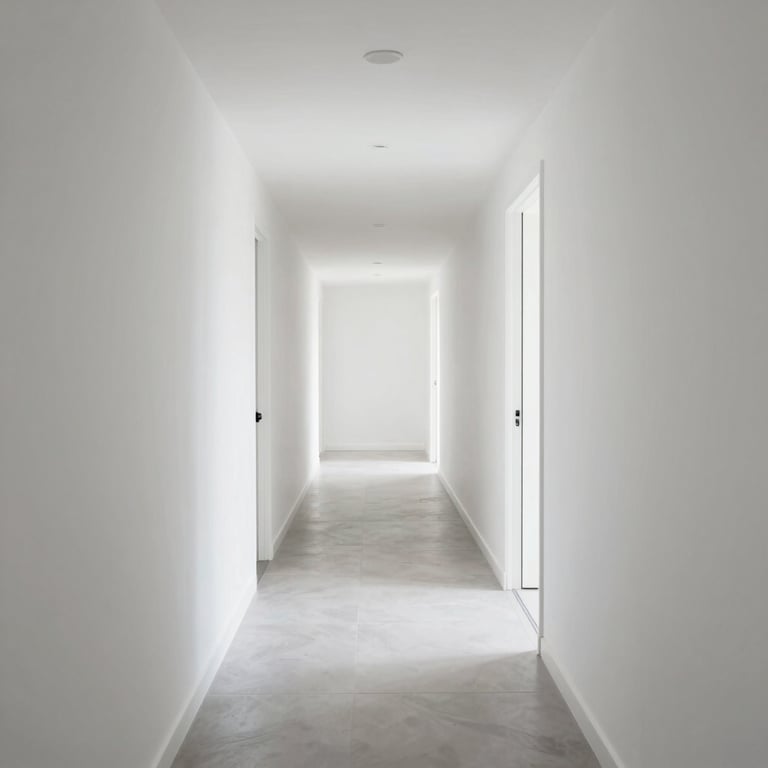 Bright, clean hallway of a South Florida residential building showing no trash debris or odors.